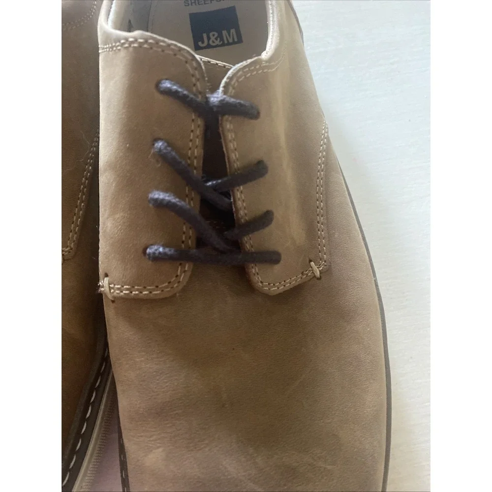 Johnston & Murphy Men's McGuffey Tan Oiled Full Grain‎ Shoes - Brown - Size 10.5